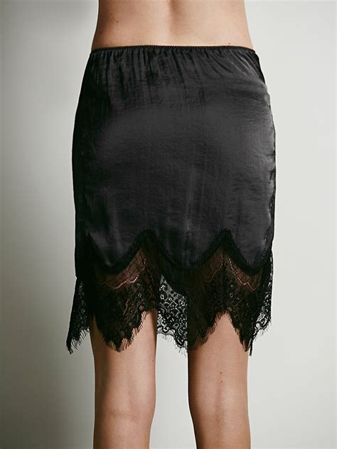 black half slip short